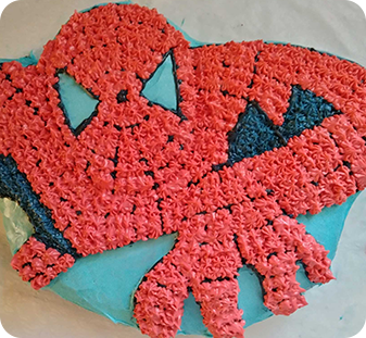 Spiderman Birthday Cake